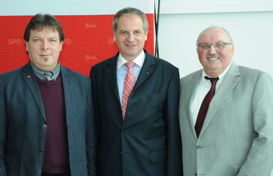 Manfred Bleil, Reinhold Gall und Rudi Neidlein (v.l.n.r)