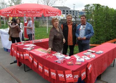 SPD-Stand bei der Maikundgebung
