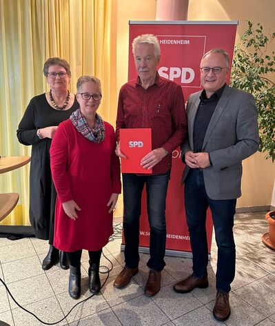 Jubilarehrung beim SPD-Ortsverein Heidenheim