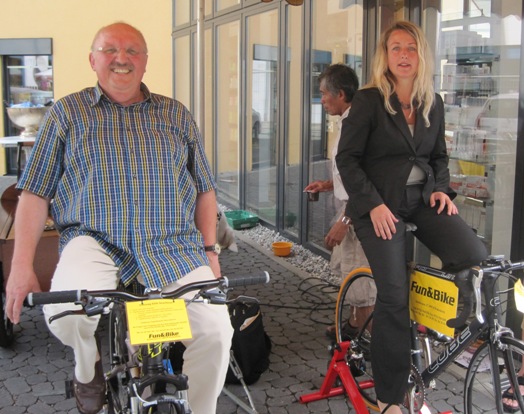 Claudia Sünder und Rudi Neidlein bei der Tour de Hellenstein