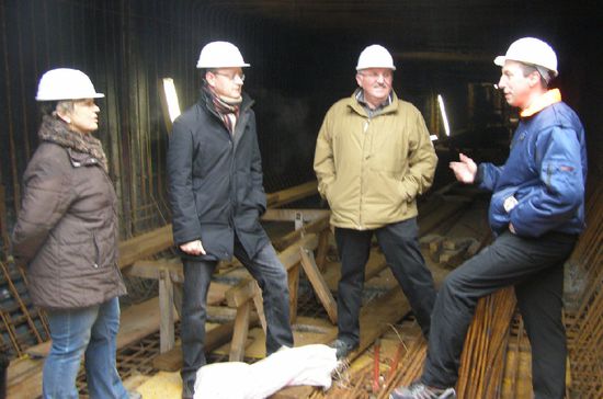 Führung durch die Wedel-Baustelle