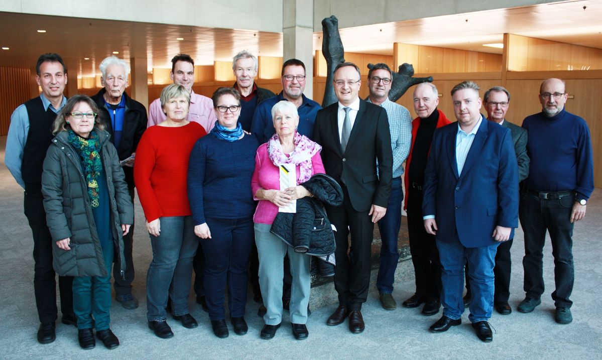 Zu Besuch bei Andreas Stoch im Landtag