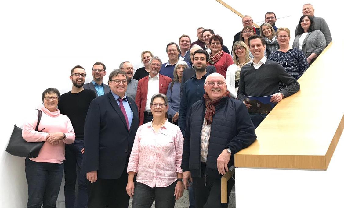 Gruppenbild bei der Führung in der Stadtbibliothek