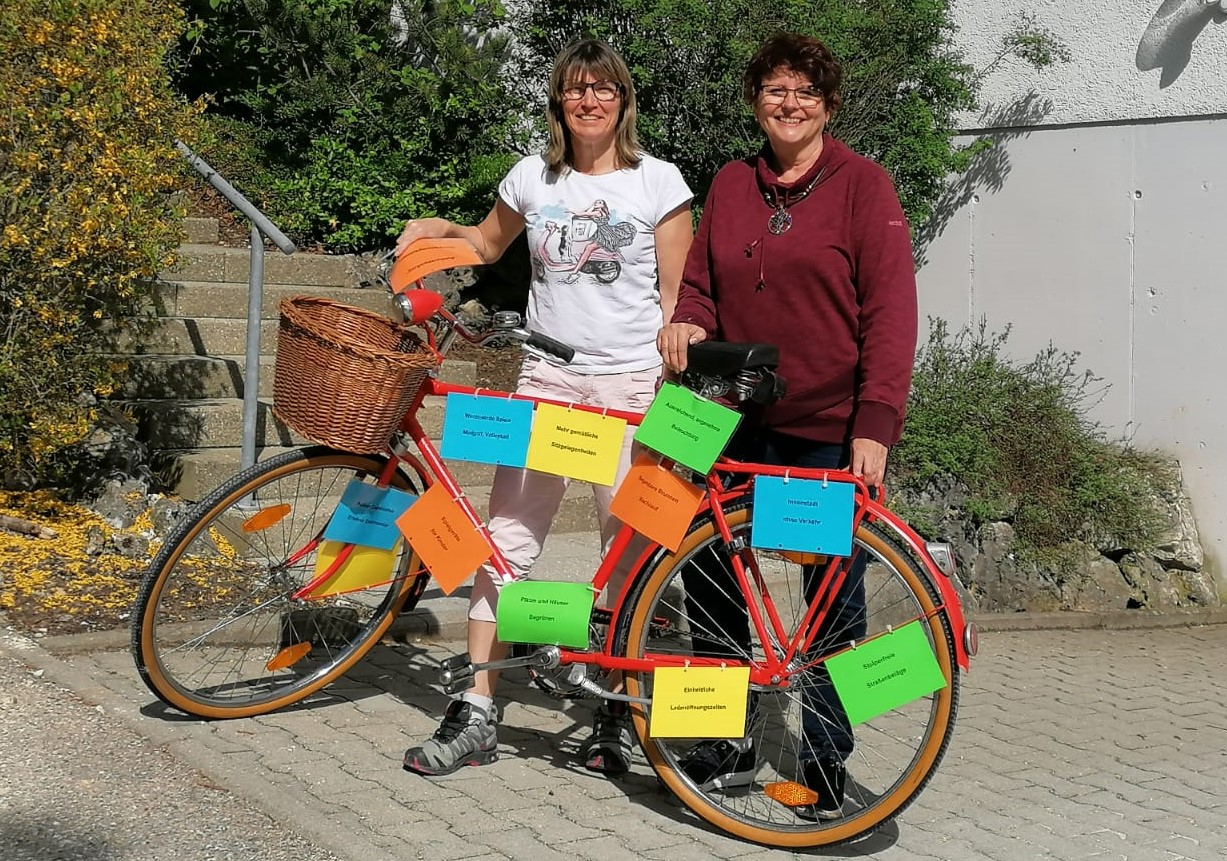 Das rote SPD-Fahrrad